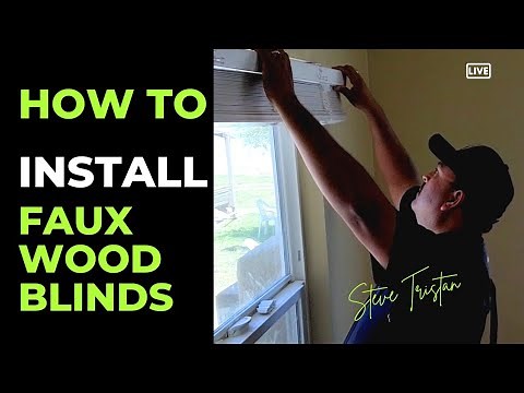 How to install Faux Wood Blinds Tutorial - Inside Mount Installation