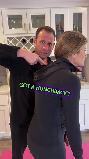 This is a great position you can do daily for improving hunchback posture! #hunchback #posture #posturecorrection #kyphosis #neckpain #upperback #selfcare