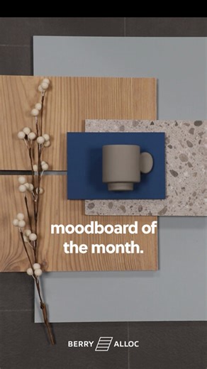 BerryAlloc | Floors for moments of joy on Instagram: "Moodboard of the month ❄️ This January, our moodboard is all about winter whites and cold blues, a palette that brings calm to any space. Inspired by the crisp beauty of winter, we’ve combined subtle contrasts with natural warmth for a perfectly balanced interior. At the heart of this look are two high pressure floors that bring elegance and personality. Panderosa Pine (Grand Avenue) adds cosy character with its warm orange undertone, think g
