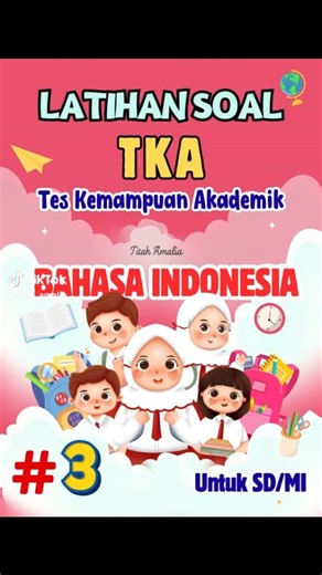 Zulian Arfan Hagi on Instagram: "Latihan Soal TKA Bahasa Indonesia Part 3 sudah dilengkapi dengan jawaban Produk ini berupa file digital dalam format word sehingga bisa diedit sesuai kebutuhan Cara mendapatkan file Klik Link di Bio yaaa 🫰"