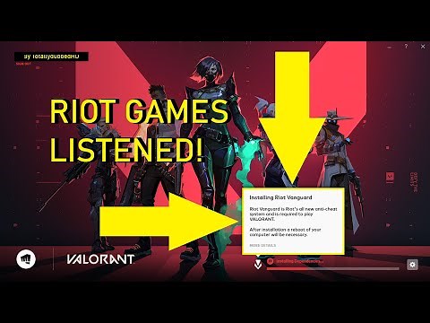 Valorant: Vanguard Anti-Cheat can be disabled | Riot Games LISTENED!