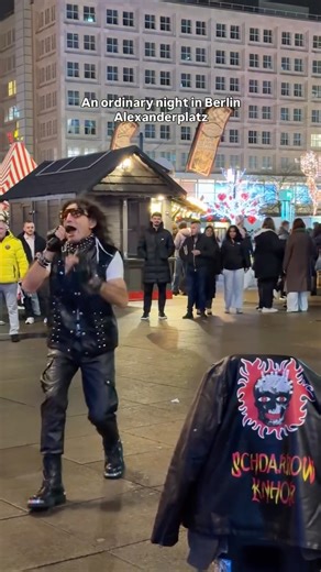 Nazlı on Instagram: "Reported from today 🎤 Finally had the chance to see @mr.berlinparty ❤️‍🔥 ••• #berlin #berlinlove #berlinalexanderplatz #alexanderplatz #berlinstreets"