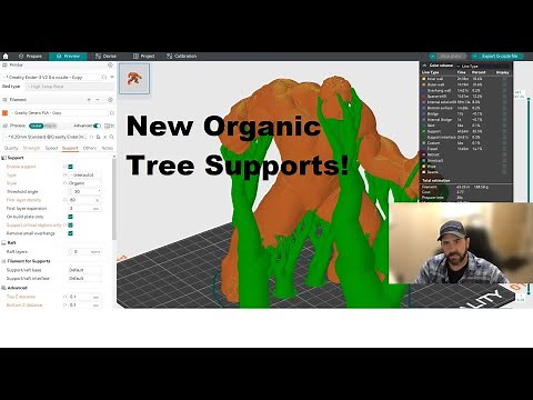 NEW Organic Tree Supports in Orca Slicer 1.7.0