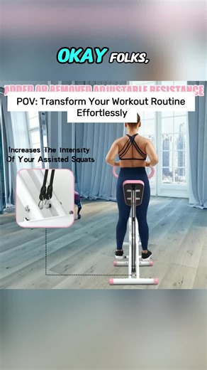 🔥 Transform your home workouts with this foldable squat machine! Adjustable resistance bands for glutes, thighs, and core. Perfect for leg press, hip thrusts, and more! 💪 Compact, powerful, and ideal for every fitness level. 🏋️‍♀️ Upgrade your home gym today! #HomeWorkouts #SquatMachine #FitnessGoals