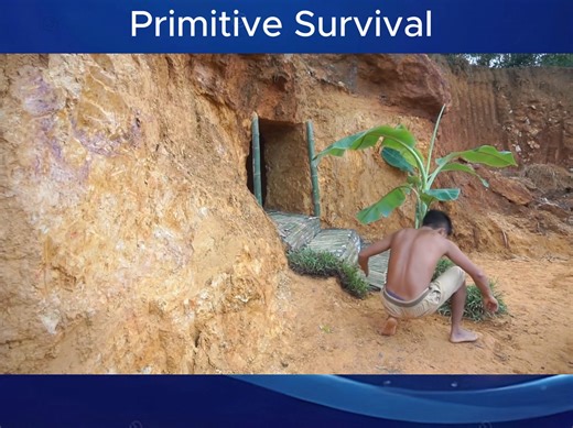 9.4K views · 139 reactions | Build The Underground House In The Cliff-Part 2 | Primitive Survival | Facebook