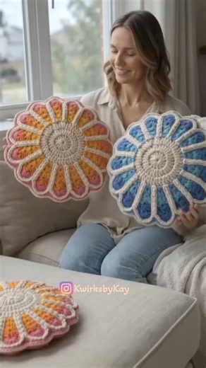 Crochet Throw Pillow #crochettutorial #diyhomedecor #homedecor