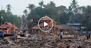 Aftermath of Indian Temple Explosion