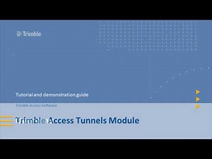 1) Trimble Access Tunnels - Introduction