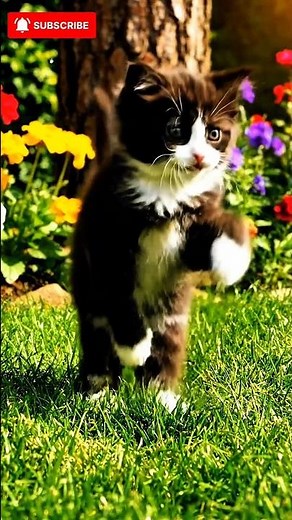 The Cutest Kitten You’ll See Today! 🐱 | Adorable Black White Baby Cat