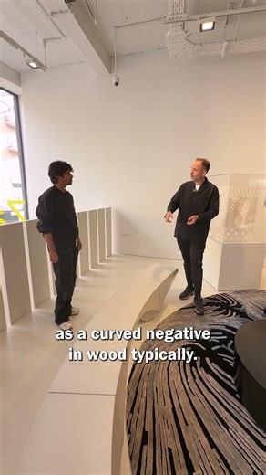 Architects create a 300kg bench using robots