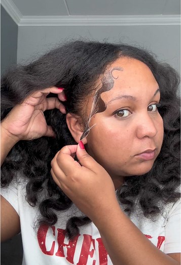 Creative Tattoo Edges for Natural Hair Styling