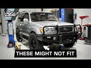 Biggest tire that will fit 100 Series Land Cruiser / LX470? Pinch Weld Modification?