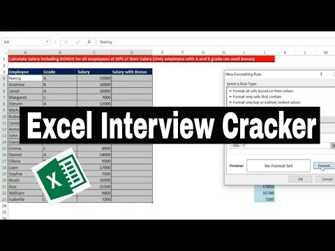 Excel Interview Cracker -1| Excel Interview Test | Excel to Crack Interview | Excel Interview Tricks