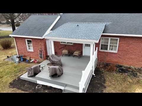 Deck Timelapse in Lebanon, PA | Roof-Over Deck Build with TimberTech in Sea Salt Gray