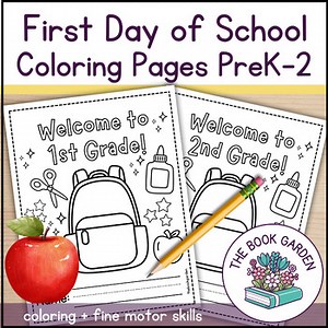 First Day of School Coloring Pages | Back to School Activities | Coloring Pages