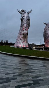 The Kelpies are monumental horse-head sculptures located in The Helix Park, near Falkirk, Scotland. The kelpies Standing 30 meters (almost 100 feet) tall, they are among the largest equine sculptures in the world. Designed by Scottish sculptor Andy Scott, the Kelpies were completed in 2013 as part of a project to transform the area and create a new canal connection between the Forth and Clyde Canal and the River Carron.The sculptures are inspired by kelpies, mythical shape-shifting water spirits