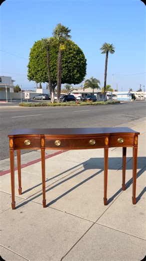 This Baker sideboard spent it’s former life on film sets and now had a full refresh for a new life in your home! 60” x 18”-20” x 35” tall | Divine's - Quality Vintage Furniture, Antiques, and Lighting.