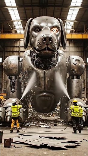 Building Giant Robot Dogs From Scratch #robotics #construction #engineering