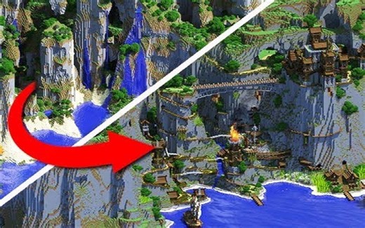 【Jeracraft】【延时摄影】史诗级放大化地形改造!