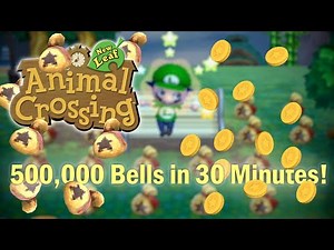 Animal Crossing New Leaf: 500,000 Bells in 30 Minutes! (Unlimited Bells!)