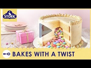Pinata Birthday Cake Recipe Demonstration - Bake With Stork