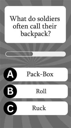 What do soldiers often call their backpack?