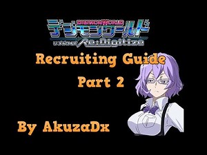 Digimon Re Digitize - Recruit Guide Part 2
