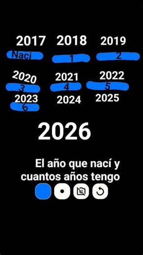 el año que nací y cuantos años tengo :3