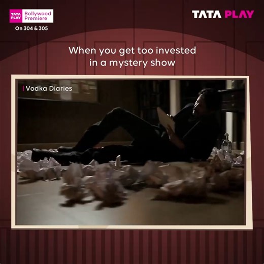 149K views · 113 reactions | Detective banne ka shauk hai.. Watch Vodka Diaries and more such thrilling stories on Bollywood Premiere with Tata Play on 304 & 305. https://bit.ly/3nMIEZa #VodkaDiaries #BollywoodPremiere #Memes | Tata Play | Facebook