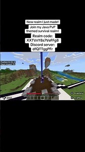 Join my Java PvP themed bedrock realm! #shorts #minecraft