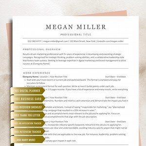 Executive Resume Template: Modern CV Design for Word, Google Docs, Pages, Canva - Etsy