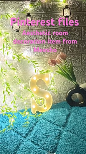 I Tried Aesthetic LED Light Room Decor 💡 | Pinterest Inspired 🌸 | Meesho Finds 🛍️#shortsfeed