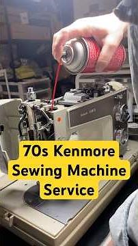 This 70s Kenmore sewing machine is looking good! #sewing #sewingmachine #vintage #restore