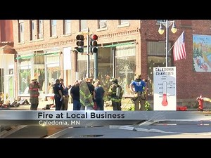 Fire damages several Caledonia businesses Monday morning