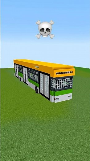 Minecraft Bus Build Battle - Noob vs Pro vs Hacker vs God #shorts #minecraft