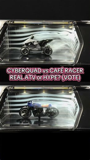Tesla Cyberquad vs Honda Café Racer — Real ATV or hype? Vote 🏁 #shorts