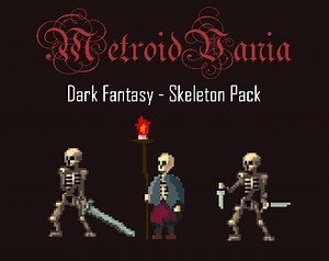 MetroidVania-Dark Fantasy-Skeleton Pack by CloudVortexGames