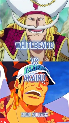 Whitebeard vs Akainu || #whoisstrongest #whitebeard #akainu #onepiece #shorts