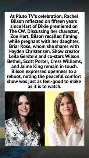 Rachel Bilson Reflects on Hart of Dixie 15th Anniversary and Potential Reboot #HartOfDixie