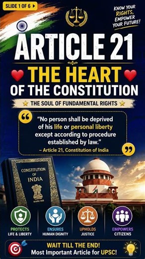 Article 21 Most Important Fundamental Right🔥🔥