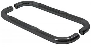2008 Chevrolet Silverado Westin E-Series Round Nerf Bars - 3" - Black Powder Coated Steel