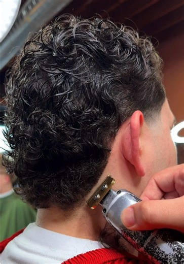 Low Taper Haircut: Rounded Line Up on Back