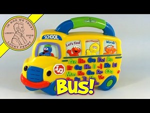 Fisher-Price Mattel Elmo & Friends Talking Alphabet Sesame Street School Bus