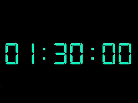 90 Minute LED Countdown Timer | Silent Digital Clock | No Sound | Clean Display (HD)