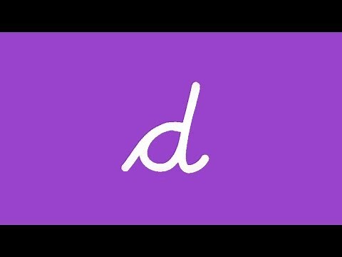 Learn Cursive Writing with Letter School ✔ The Letter d
