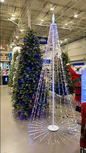 GE 12-ft RGB String Tree with Color Changing LED Lights Lowe's Home Improvement #christmas