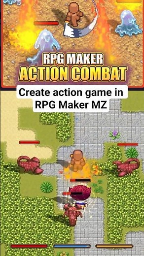 Create action game in RPG Maker MZ #gamedev #rpgmaker #rpgmakermz