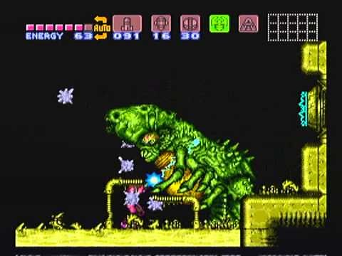 Super Metroid Draygon Boss Fight