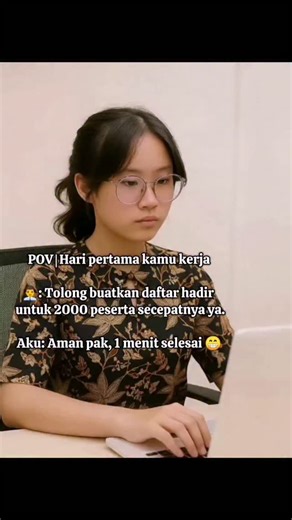 Cincayo | Excel Tips on Instagram: "Bayangin kalau bosmu orang yang suka tiba-tiba kasih job dan kamu selalu diburu-buruin😂 Mau file belajar excel? Komen "MAU", nanti aku DM ke kamu. #tutorialexcel #belajarexceldarinol #microsoftexcelpemula #exceltips #formattandatanganexcel #kolomtandatanganexcel #tandatanganotomatisexcel #caracepatbuatformattandatangan #daftarhadir"