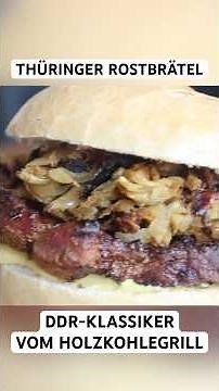 Thuringian Rostbrattel - GDR classic from the charcoal grill #ddr #steak #shorts